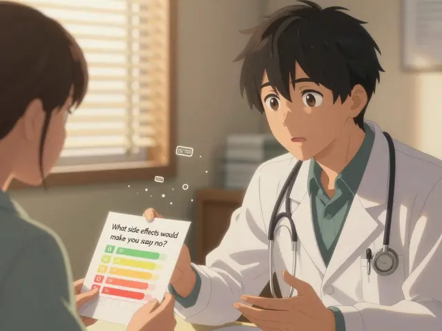 Shared Decision-Making Scripts for Side Effect Trade-Offs in Treatment Choices